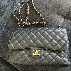 Chanel Classic Black Quilted Shoulder Bag